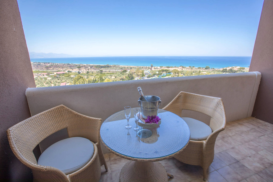 Balcone camera vista mare Hotel Costa Verde Cefalù
